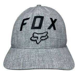 Fox‎ Racing Flexfit Hat Gray Black Logo Unisex L/XL Fitted Cap Moto MX